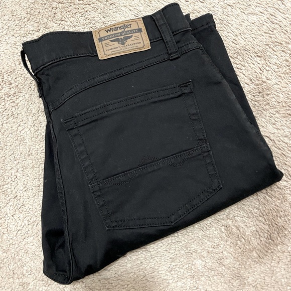 Mens Wrangler Slim Straight Stretch Pants - Picture 1 of 4